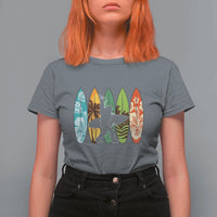 Funny Bigfoot Aloha Hawaiian Surfing Tropical Beach Surfer T Shirt For Women