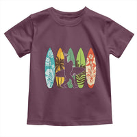 Funny Bigfoot Aloha Hawaiian Surfing Tropical Beach Surfer Toddler T Shirt