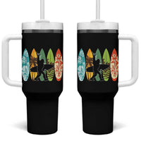 Funny Bigfoot Aloha Hawaiian Surfing Tropical Beach Surfer Tumbler With Handle