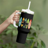 Funny Bigfoot Aloha Hawaiian Surfing Tropical Beach Surfer Tumbler With Handle