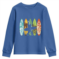 Funny Bigfoot Aloha Hawaiian Surfing Tropical Beach Surfer Youth Sweatshirt