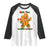 Not The Gumdrop Buttows Raglan Shirt Funny Christmas Gingerbread Man Meme - Wonder Print Shop