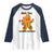 Not The Gumdrop Buttows Raglan Shirt Funny Christmas Gingerbread Man Meme - Wonder Print Shop