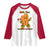 Not The Gumdrop Buttows Raglan Shirt Funny Christmas Gingerbread Man Meme - Wonder Print Shop