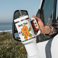 Not The Gumdrop Buttows Tumbler With Handle Funny Christmas Gingerbread Man Meme