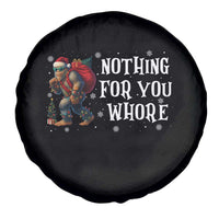 Funny Bigfoot Santa Christmas Spare Tire Cover Nothing For You Whore Merry Squatchmas - Wonder Print Shop