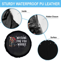 Funny Bigfoot Santa Christmas Spare Tire Cover Nothing For You Whore Merry Squatchmas - Wonder Print Shop