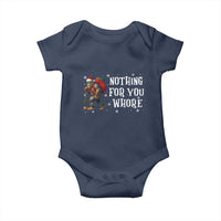 Funny Bigfoot Santa Christmas Baby Onesie Nothing For You Whore Merry Squatchmas - Wonder Print Shop