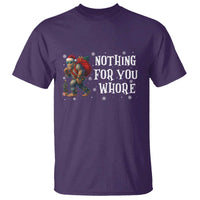 Funny Bigfoot Santa Christmas T Shirt Nothing For You Whore Merry Squatchmas - Wonder Print Shop