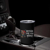 Funny Bigfoot Santa Christmas Tumbler Cup Nothing For You Whore Merry Squatchmas