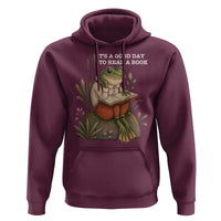 Cute Frog Reading Hoodie It Is A Good Day To Read A Book - Wonder Print Shop