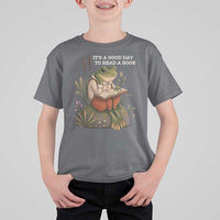Cute Frog Reading T Shirt For Kid It Is A Good Day To Read A Book - Wonder Print Shop