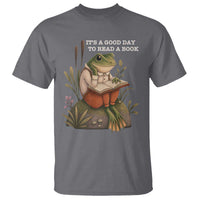 Cute Frog Reading T Shirt It Is A Good Day To Read A Book - Wonder Print Shop