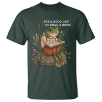 Cute Frog Reading T Shirt It Is A Good Day To Read A Book - Wonder Print Shop