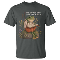 Cute Frog Reading T Shirt It Is A Good Day To Read A Book - Wonder Print Shop