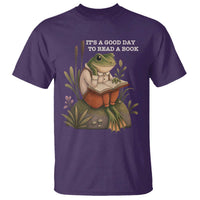 Cute Frog Reading T Shirt It Is A Good Day To Read A Book - Wonder Print Shop