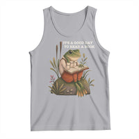 Cute Frog Reading Tank Top It Is A Good Day To Read A Book - Wonder Print Shop