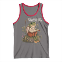 Cute Frog Reading Tank Top It Is A Good Day To Read A Book - Wonder Print Shop