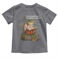 Cute Frog Reading Toddler T Shirt It Is A Good Day To Read A Book - Wonder Print Shop