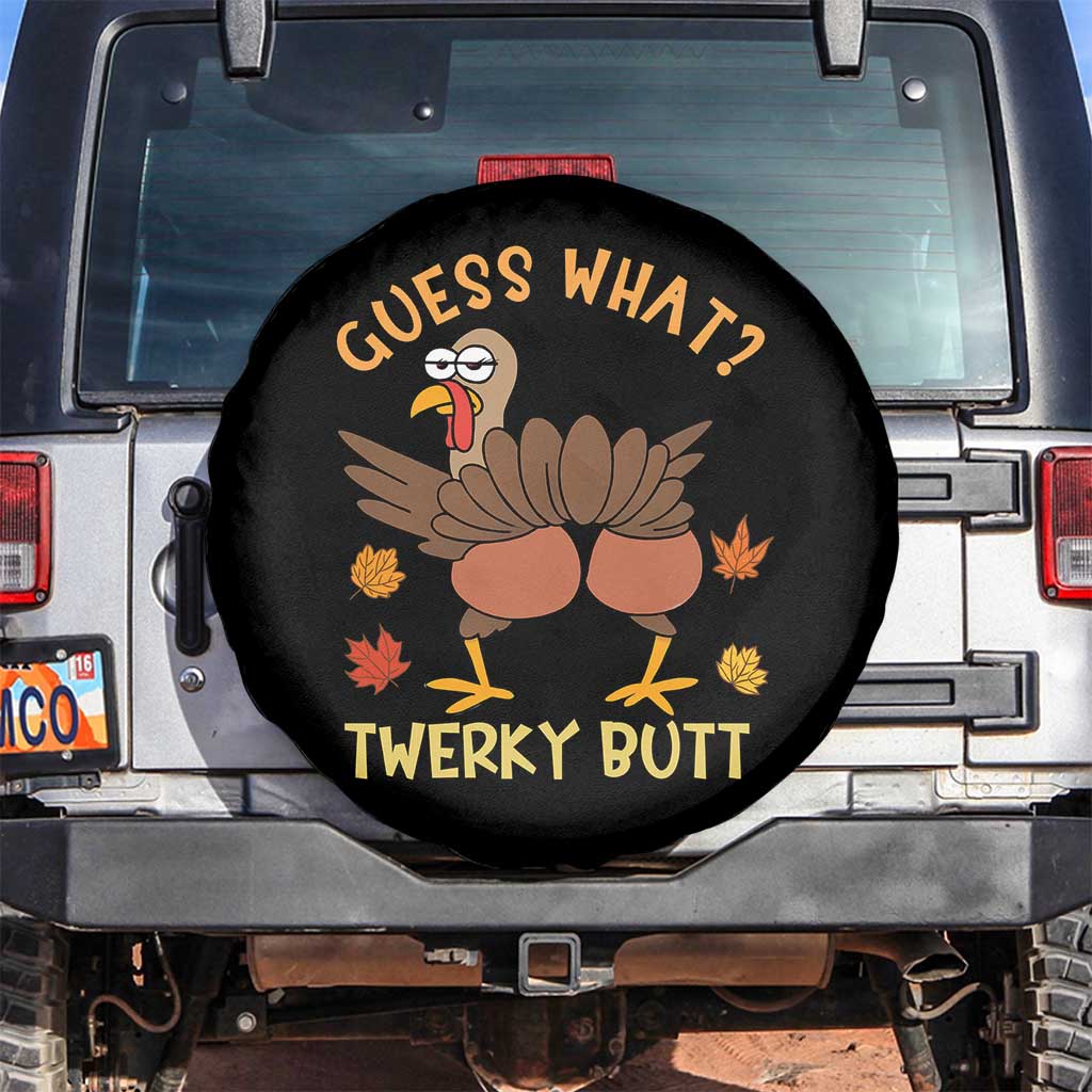 Funny Turkey Thanksgiving Spare Tire Cover Guess What Twerky Butt - Wonder Print Shop