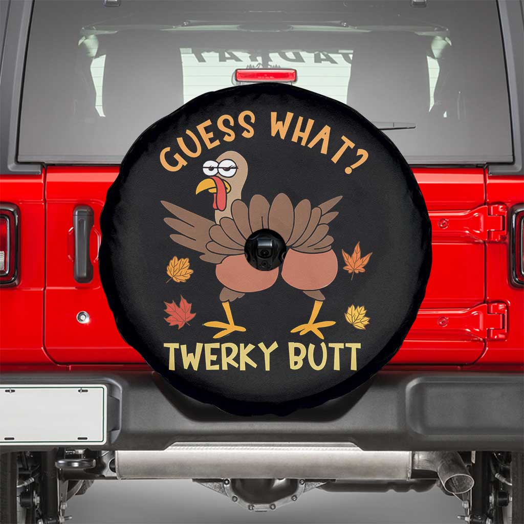 Funny Turkey Thanksgiving Spare Tire Cover Guess What Twerky Butt - Wonder Print Shop
