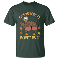 Funny Turkey Thanksgiving T Shirt Guess What Twerky Butt - Wonder Print Shop