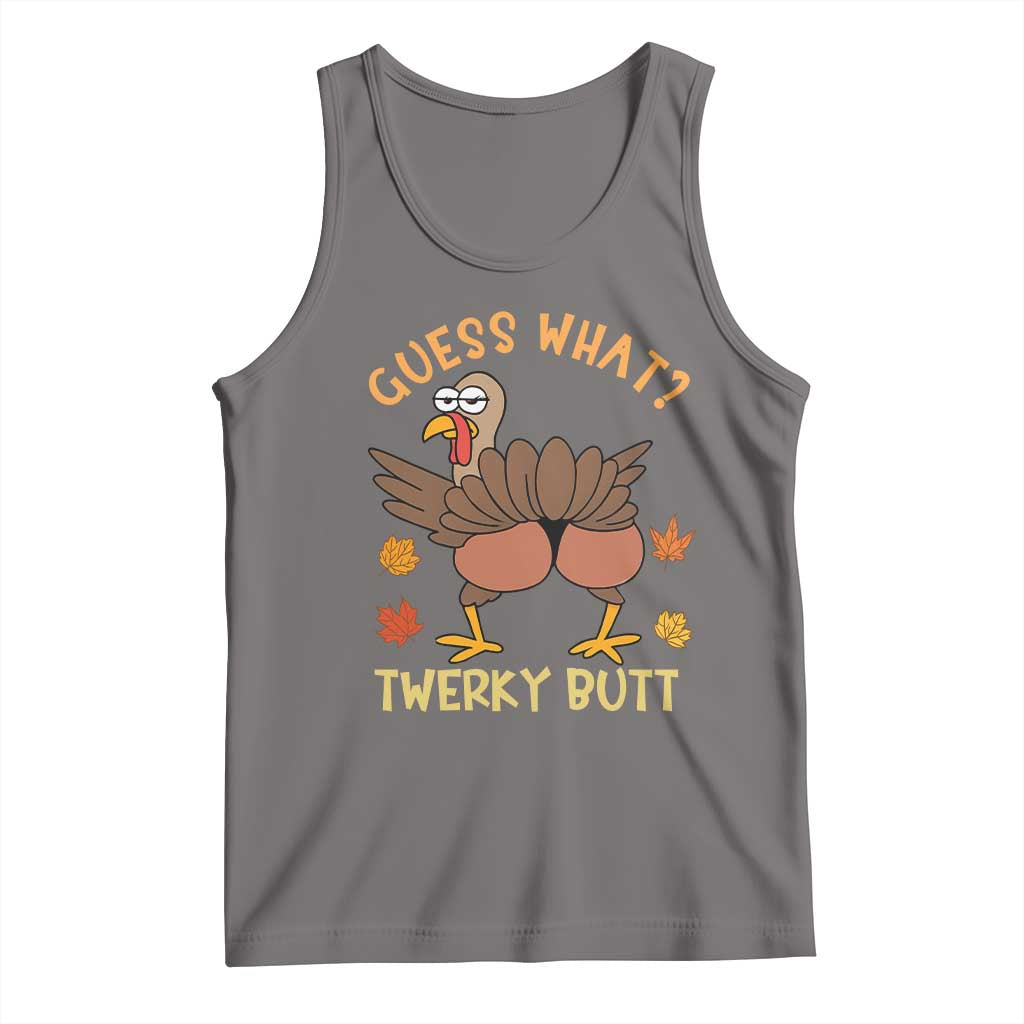 Funny Turkey Thanksgiving Tank Top Guess What Twerky Butt - Wonder Print Shop