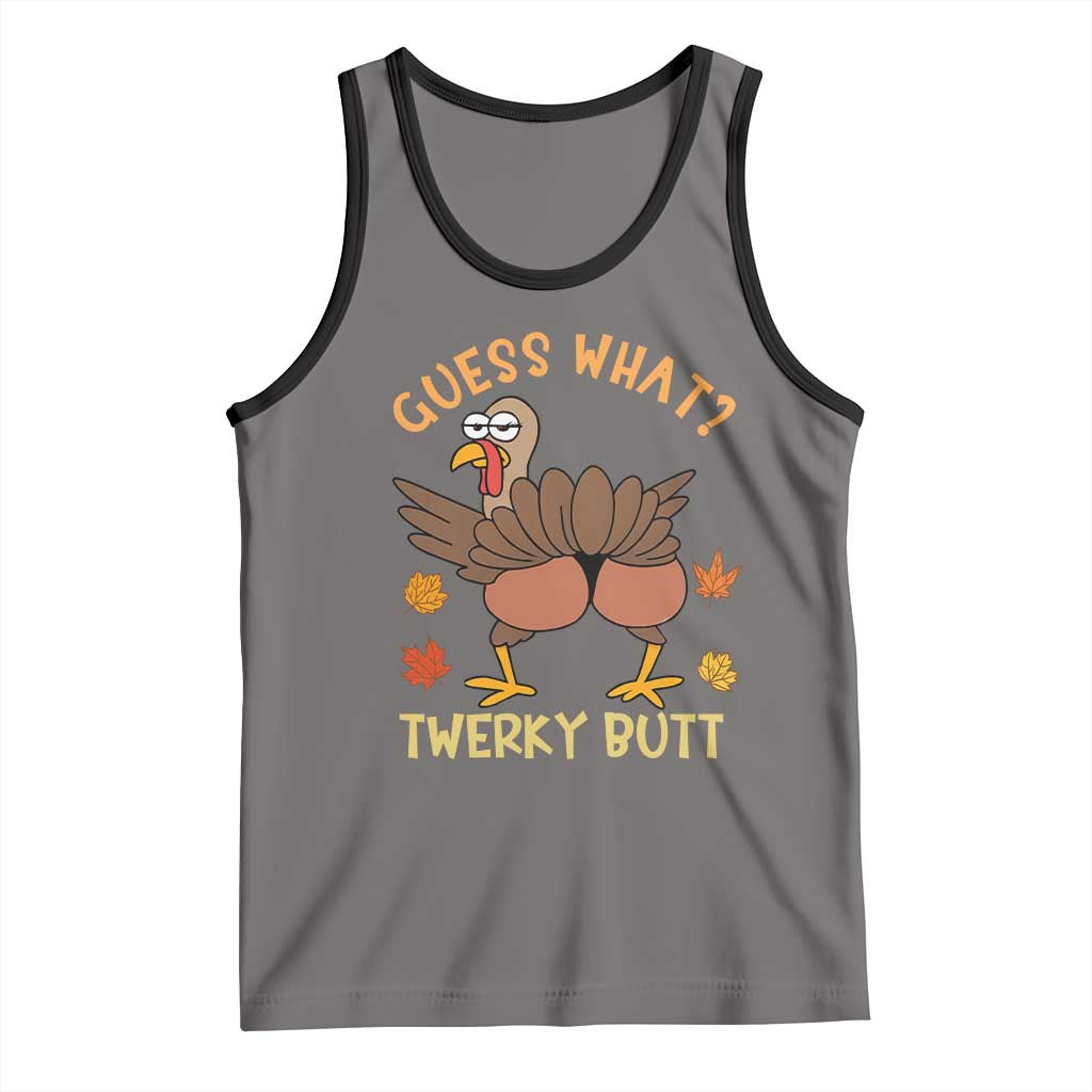 Funny Turkey Thanksgiving Tank Top Guess What Twerky Butt - Wonder Print Shop
