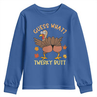 Funny Turkey Thanksgiving Youth Sweatshirt Guess What Twerky Butt - Wonder Print Shop