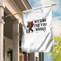 Funny Bigfoot Christmas Garden Flag Nothing For You Whore Sasquatch - Wonder Print Shop