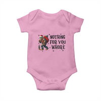 Funny Bigfoot Christmas Baby Onesie Nothing For You Whore Sasquatch - Wonder Print Shop