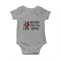 Funny Bigfoot Christmas Baby Onesie Nothing For You Whore Sasquatch - Wonder Print Shop