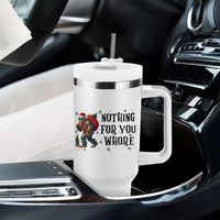 Funny Bigfoot Christmas Tumbler With Handle Nothing For You Whore Sasquatch