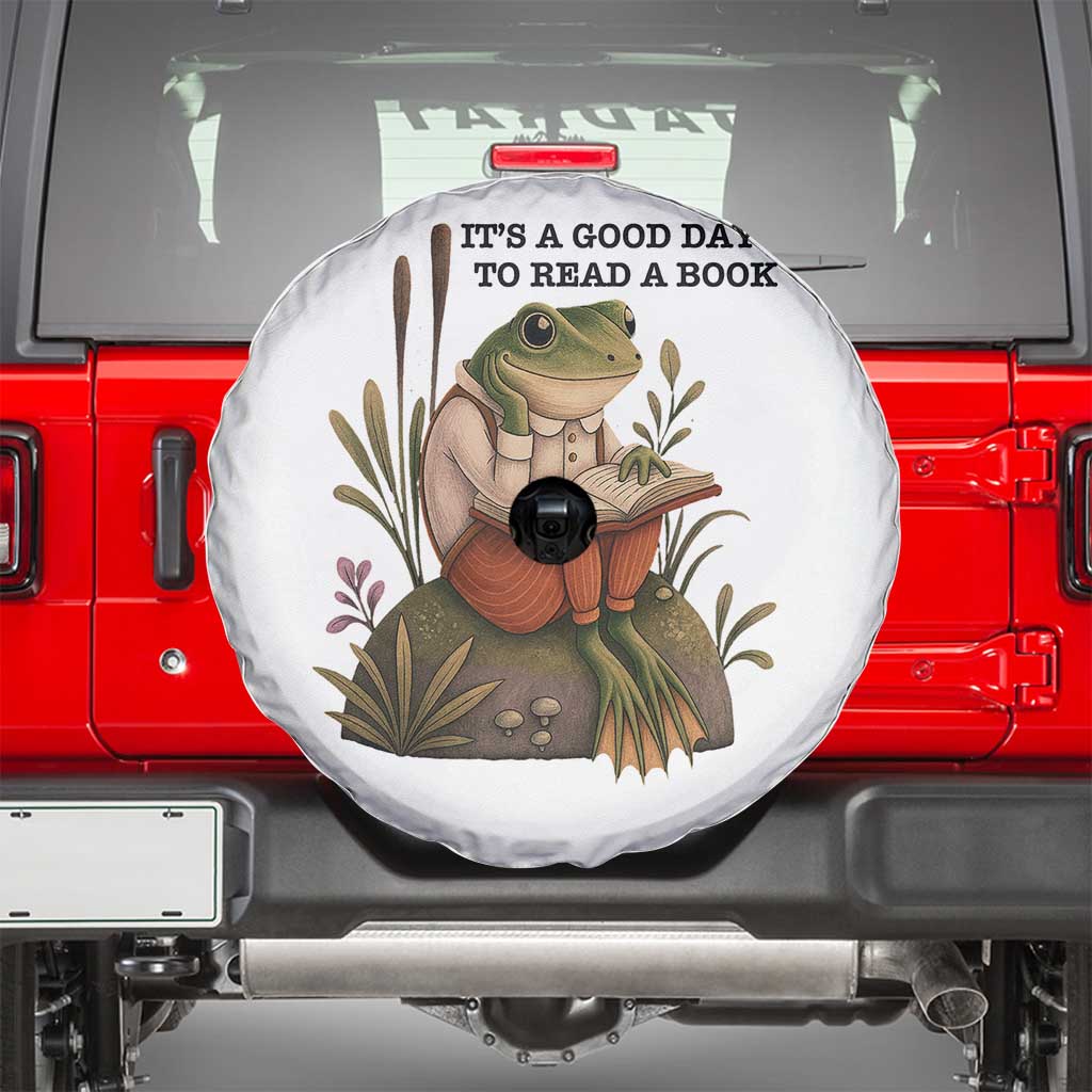 Frog Classic Books Spare Tire Cover It Is A Good Day To Read A Book - Wonder Print Shop