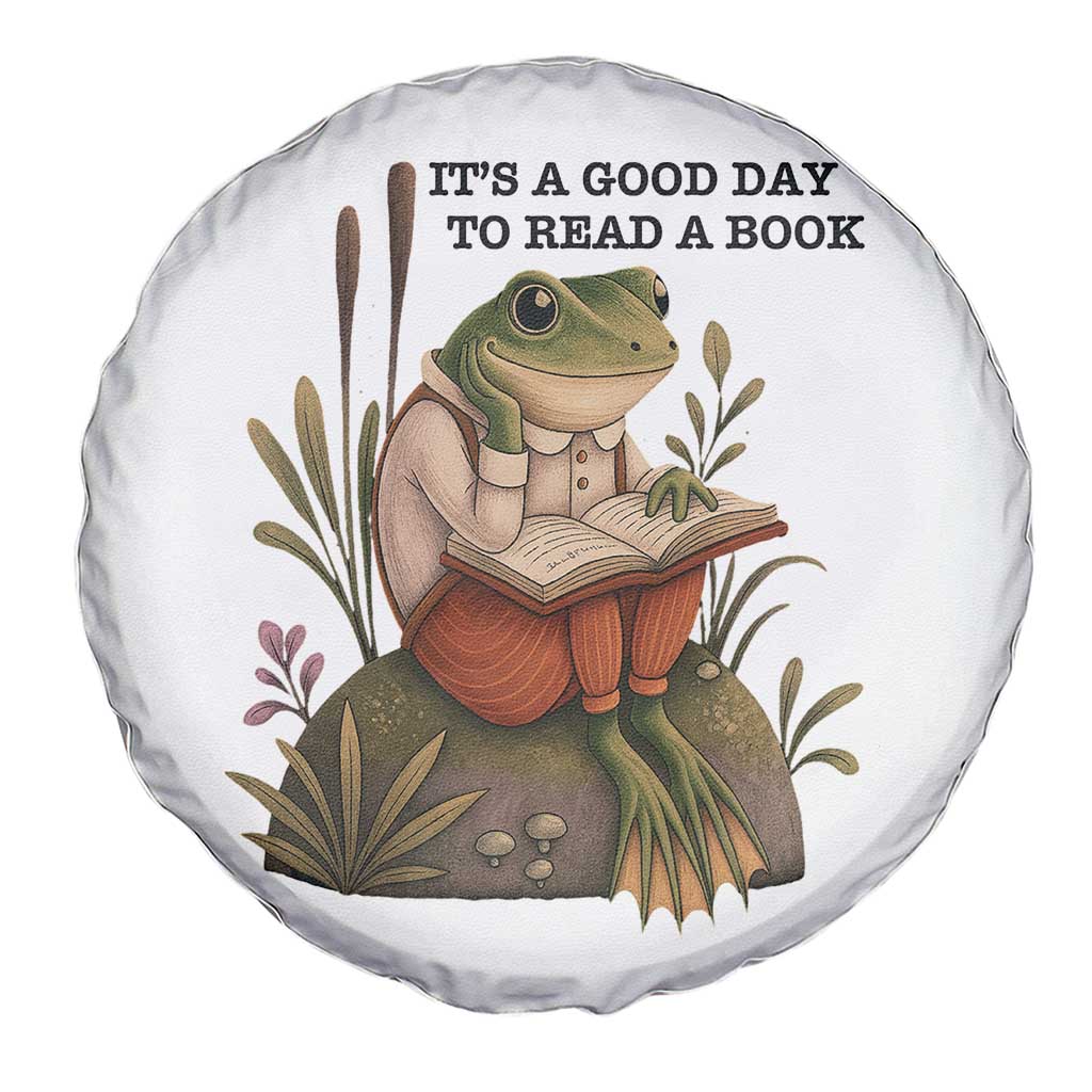 Frog Classic Books Spare Tire Cover It Is A Good Day To Read A Book - Wonder Print Shop