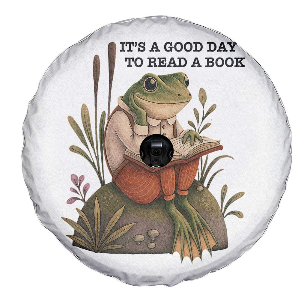 Frog Classic Books Spare Tire Cover It Is A Good Day To Read A Book - Wonder Print Shop