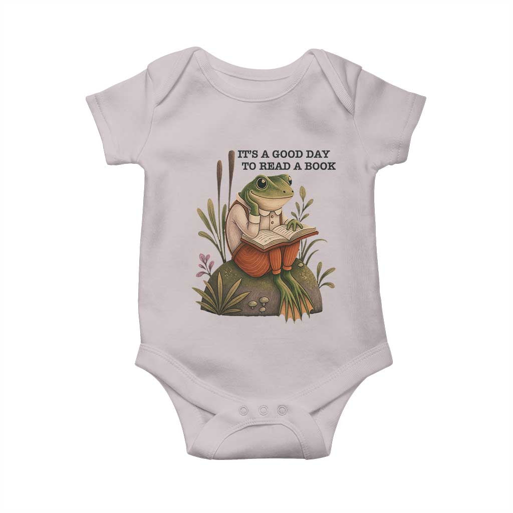 Frog Classic Books Baby Onesie It Is A Good Day To Read A Book - Wonder Print Shop