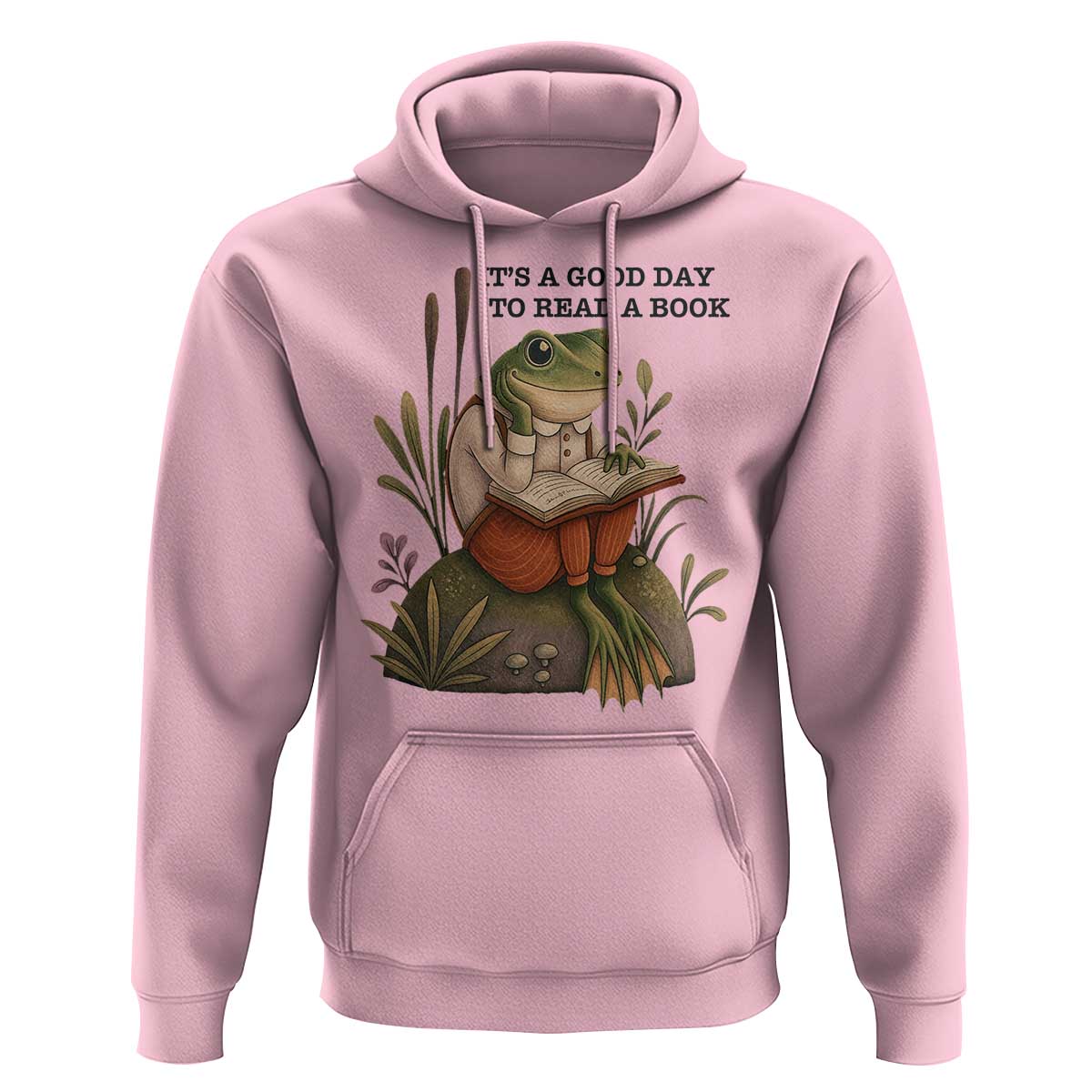 Frog Classic Books Hoodie It Is A Good Day To Read A Book - Wonder Print Shop
