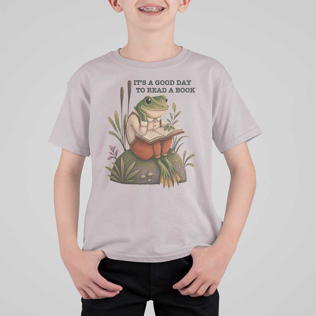 Frog Classic Books T Shirt For Kid It Is A Good Day To Read A Book - Wonder Print Shop