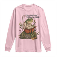 Frog Classic Books Long Sleeve Shirt It Is A Good Day To Read A Book - Wonder Print Shop