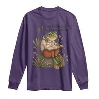 Frog Classic Books Long Sleeve Shirt It Is A Good Day To Read A Book - Wonder Print Shop