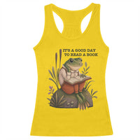 Frog Classic Books Racerback Tank Top It Is A Good Day To Read A Book - Wonder Print Shop