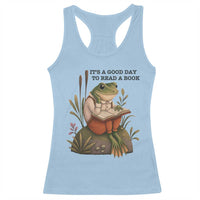Frog Classic Books Racerback Tank Top It Is A Good Day To Read A Book - Wonder Print Shop