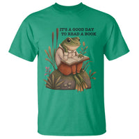 Frog Classic Books T Shirt It Is A Good Day To Read A Book - Wonder Print Shop