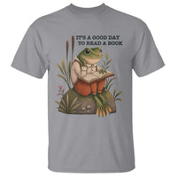 Frog Classic Books T Shirt It Is A Good Day To Read A Book - Wonder Print Shop