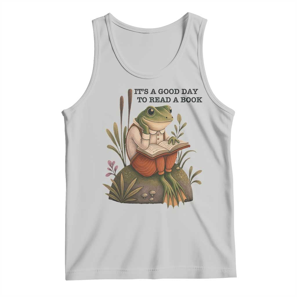 Frog Classic Books Tank Top It Is A Good Day To Read A Book - Wonder Print Shop