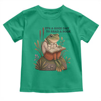 Frog Classic Books Toddler T Shirt It Is A Good Day To Read A Book - Wonder Print Shop