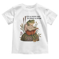 Frog Classic Books Toddler T Shirt It Is A Good Day To Read A Book - Wonder Print Shop