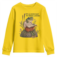 Frog Classic Books Youth Sweatshirt It Is A Good Day To Read A Book - Wonder Print Shop
