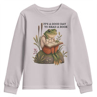 Frog Classic Books Youth Sweatshirt It Is A Good Day To Read A Book - Wonder Print Shop